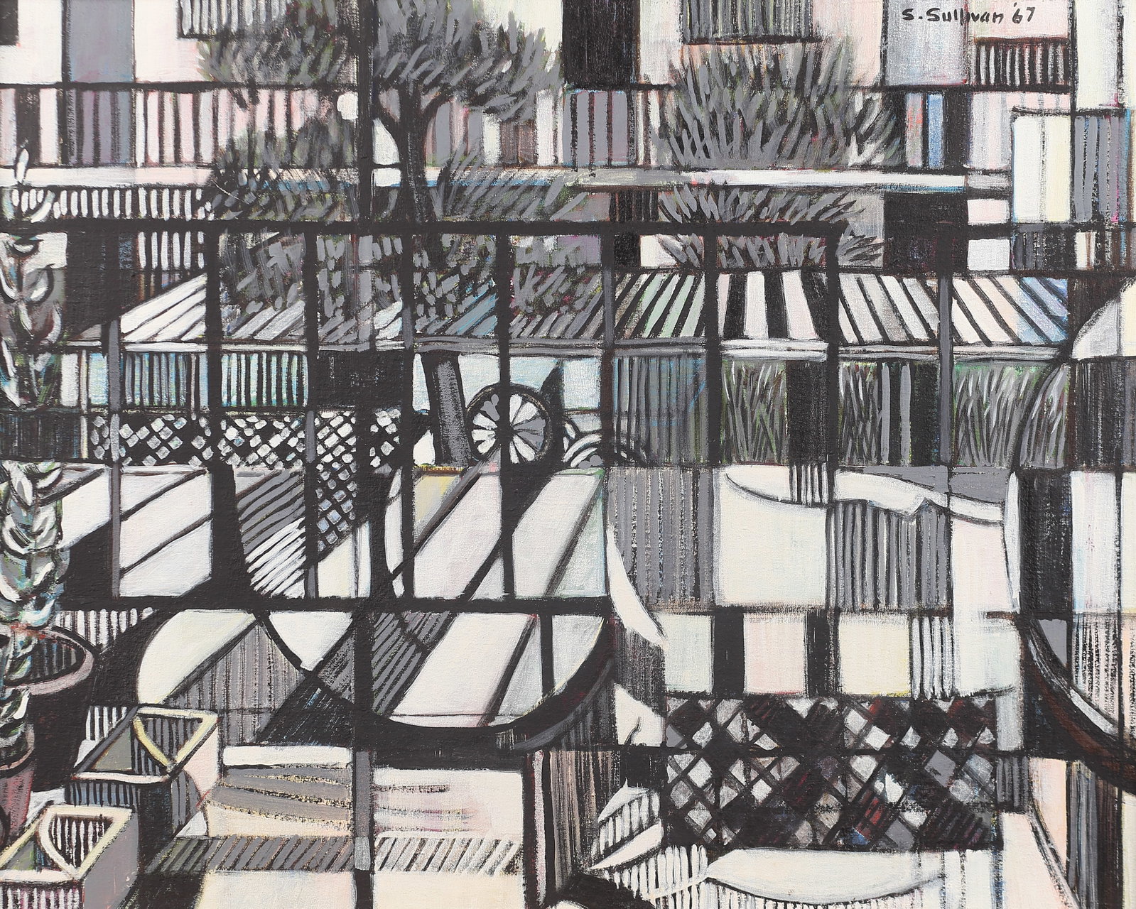 Stella Sullivan (Am. 1924-2017), Chair by the Window, 1967, oil on canvas: Chair by the Window, 1967, oil on canvas, 24 x 30, signed upper right: S. Sullivan '67