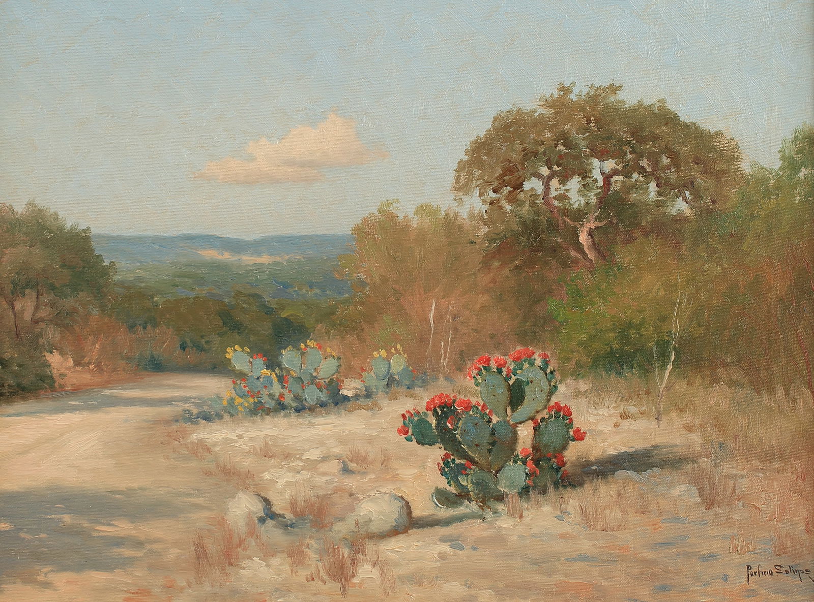 Porfirio Salinas (Am. 1910-1973), The Other Road to Hondo (1 of 1)