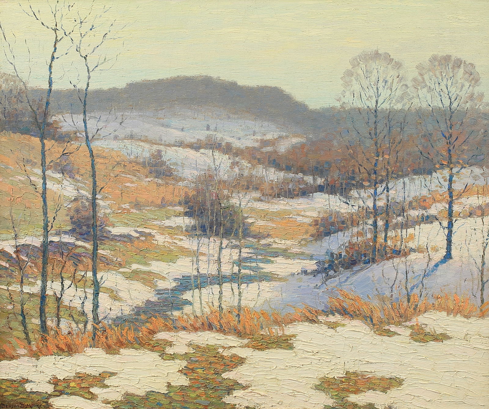 Benson Moore (Am. 1882-1974), The Valley in Winter, 1925 (1 of 1)
