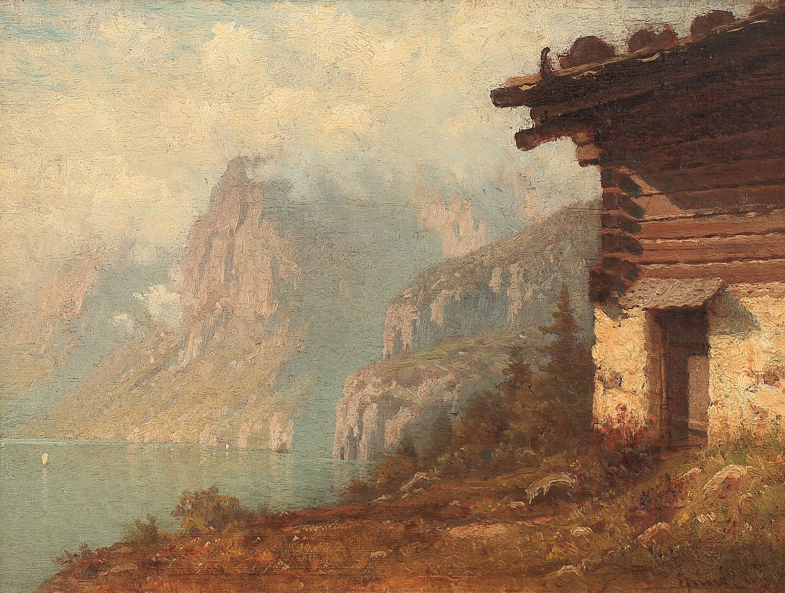 John Joseph Enneking (Am. 1841-1916), Fog on the Mountain Tops (1 of 1)