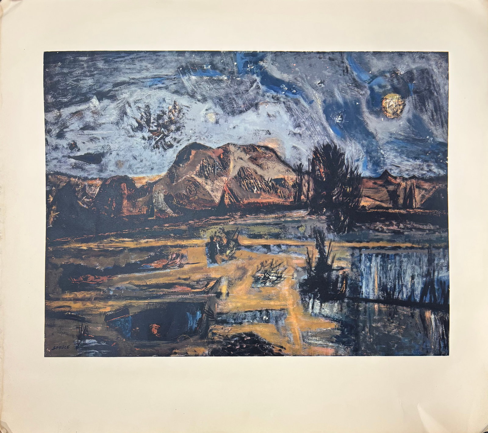 Everett Spruce (Am. 1908-2002), A Portfolio of Eight Paintings, I Blaffer Series of Southwestern Art - 3