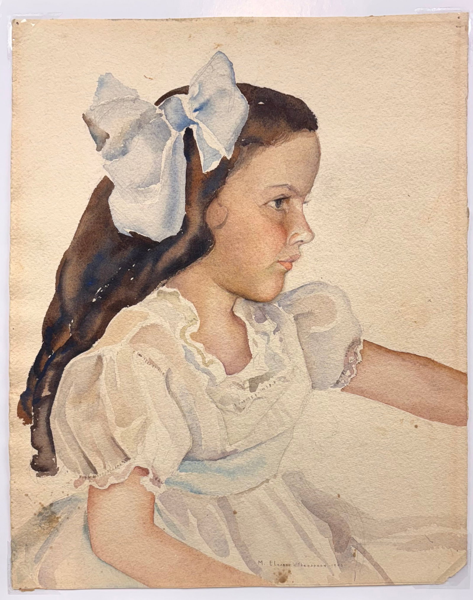 Mary Eleanor Witherspoon (Am. 1904-1999), Portrait of a Girl, 1940 (1 of 1)