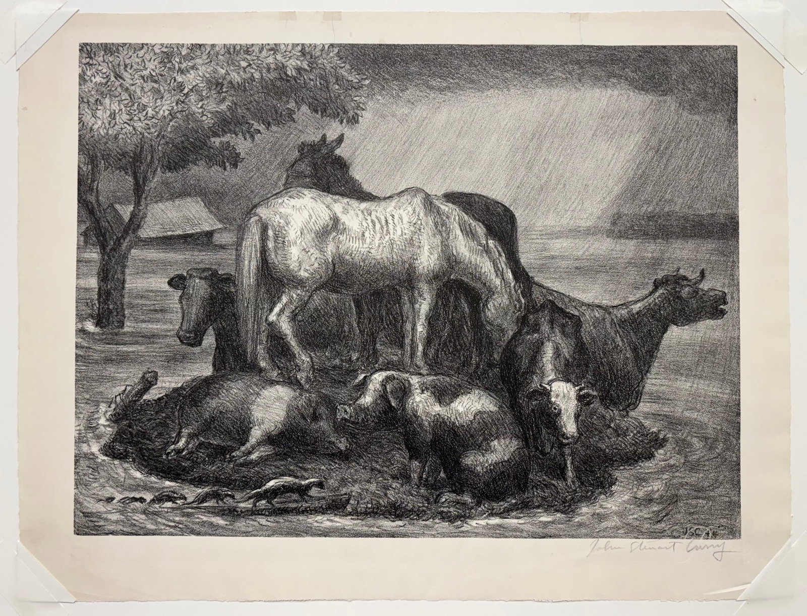 John Steuart Curry (Am. 1897-1946), Sanctuary, 1944 (1 of 1)