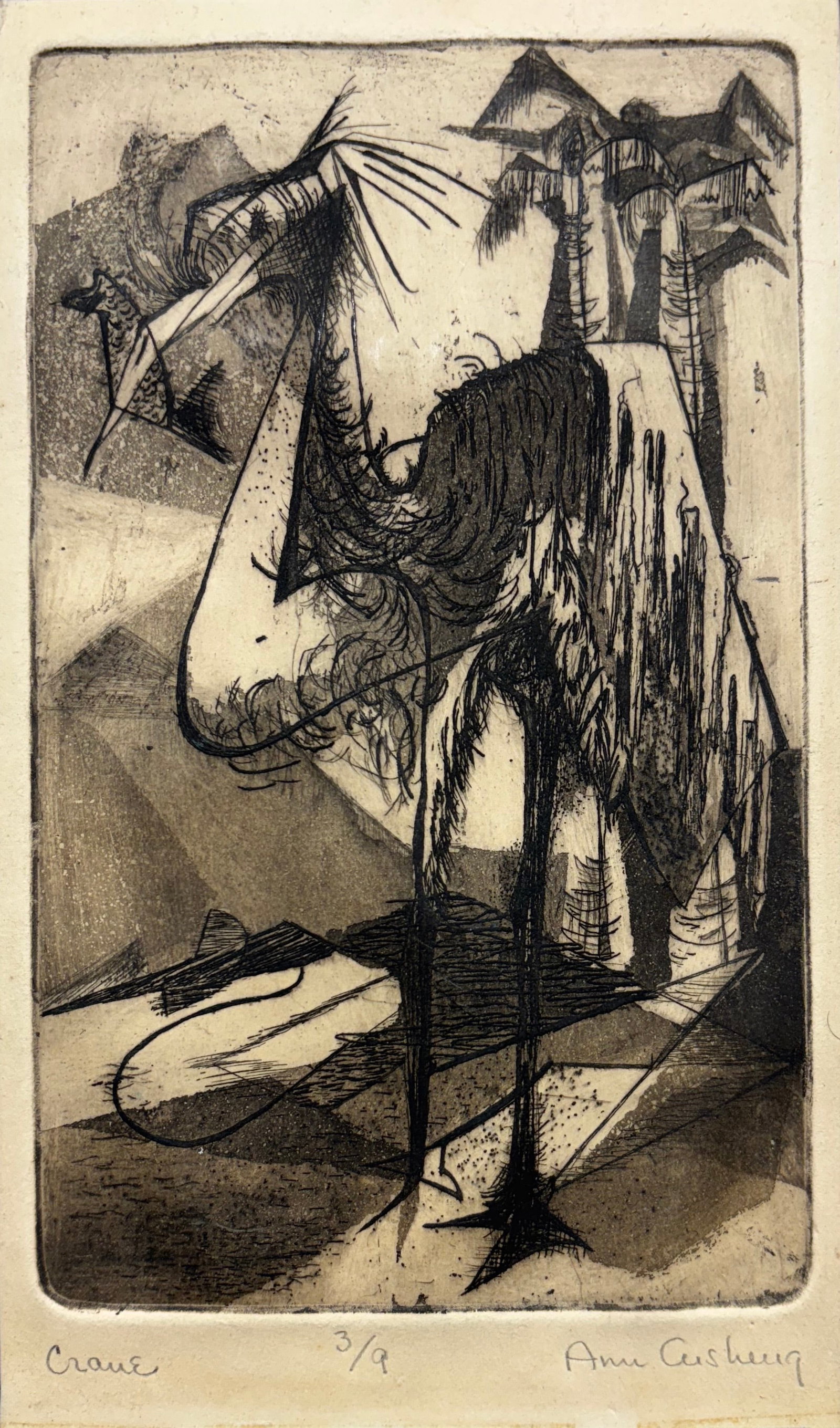Ann Cushing Gantz (Am. 1935-2012), Crane, ed. 9 (1 of 1)