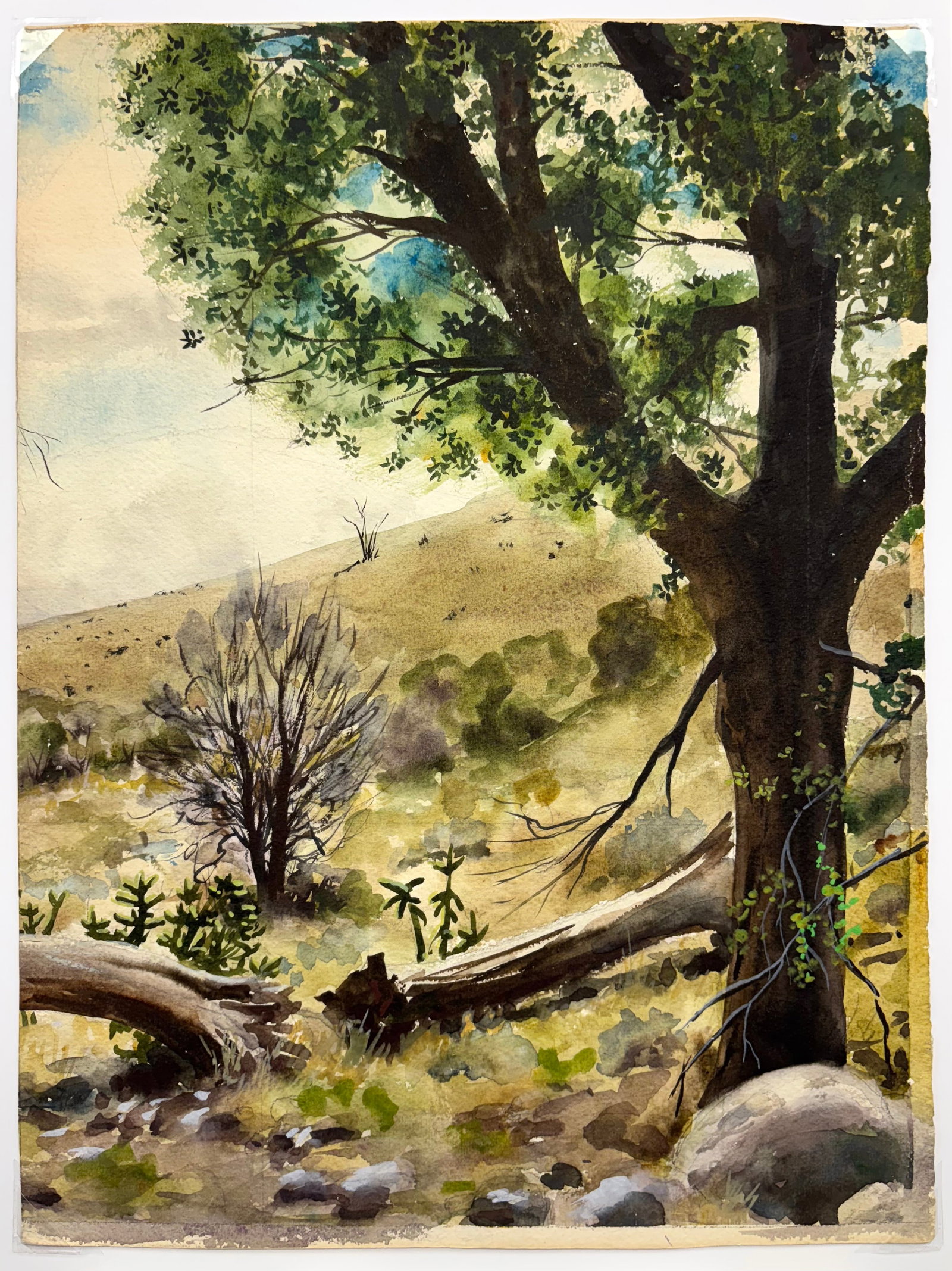 Harry Worthman (Am. 1909-1989), Set of Three Works: (a) Landscape, watercolor on paper 10 x 14, - 3