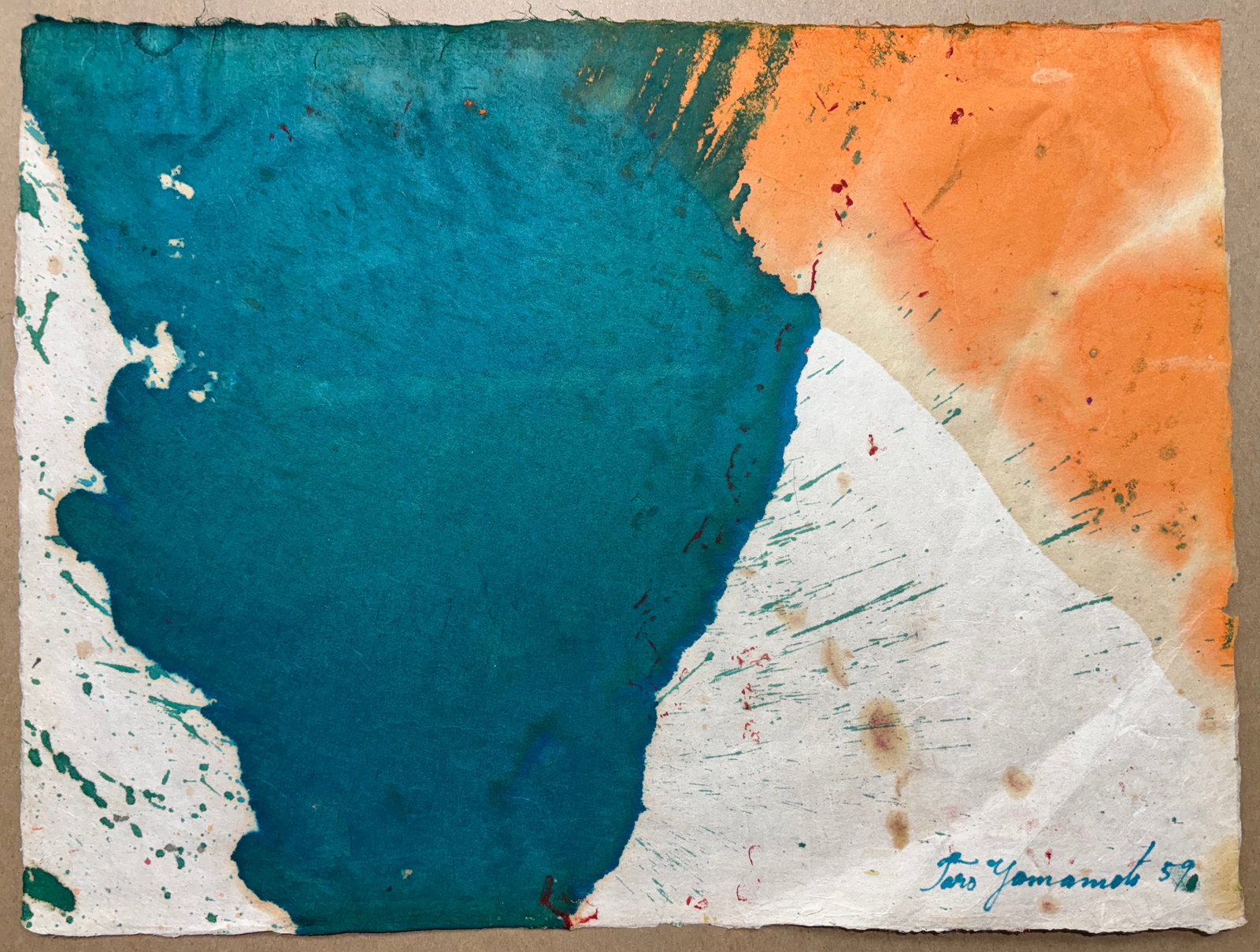 Taro Yamamoto (Am. 1919-1994), Set of Three Works: (a) Abstraction, 1959, watercolor and acrylic on - 2