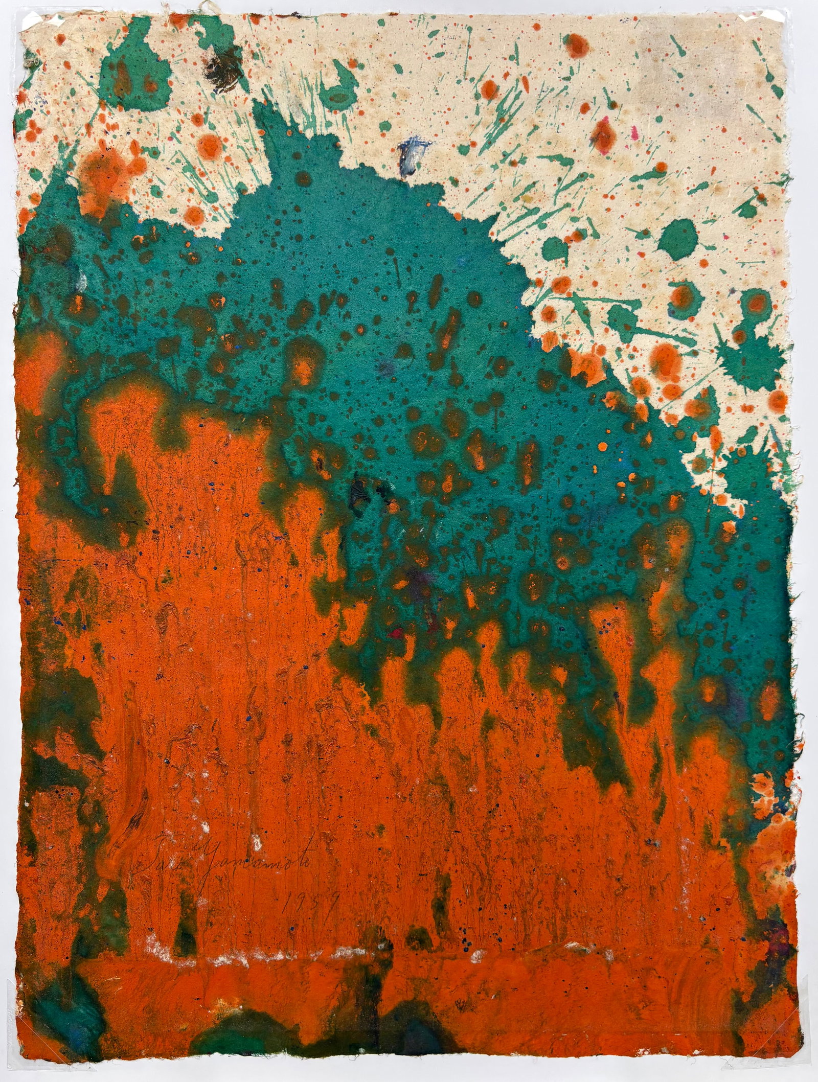 Taro Yamamoto (Am. 1919-1994), Set of Three Works: (a) Abstraction, 1959, watercolor and acrylic on - 3
