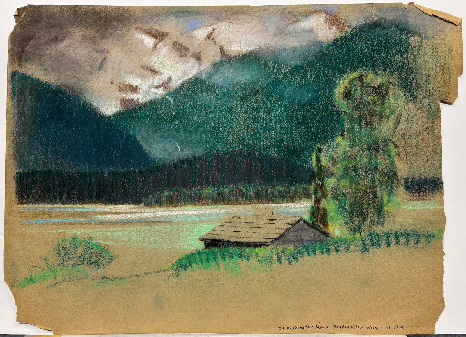 William Langdon Kihn (Am. 1898-1957), Set of Two Works: (a) Mountain Landscape, pastel on paper 10 - 2