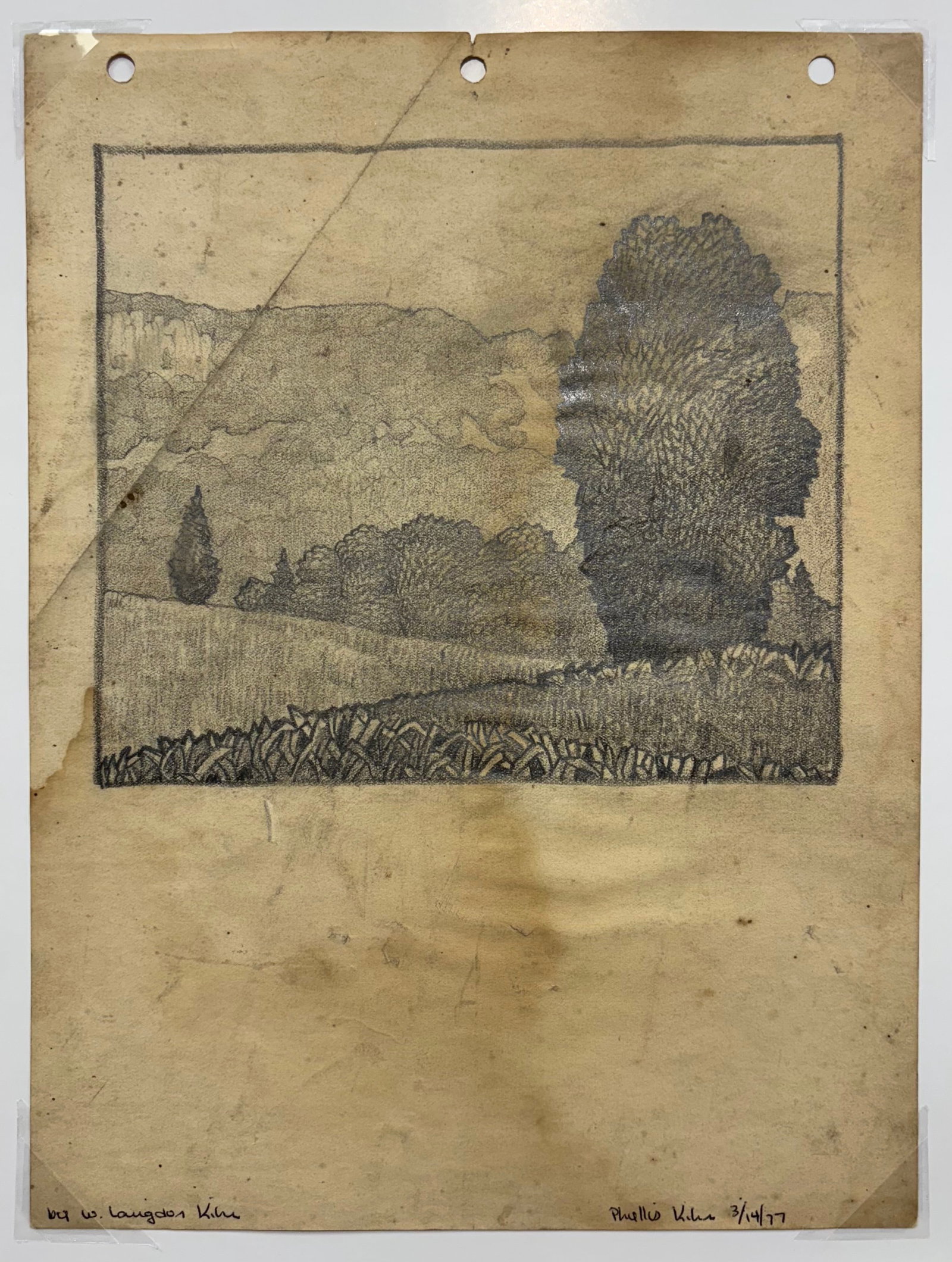 William Langdon Kihn (Am. 1898-1957), Three Landscape Drawings - 2