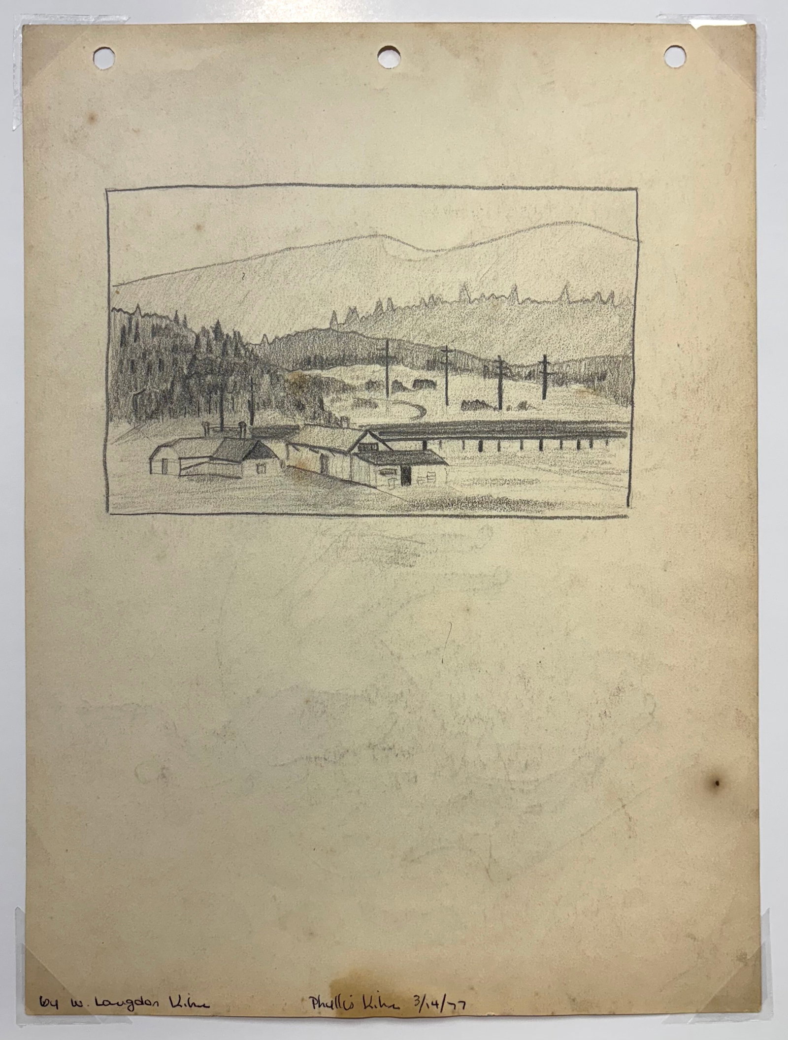 William Langdon Kihn (Am. 1898-1957), Three Landscape Drawings - 3
