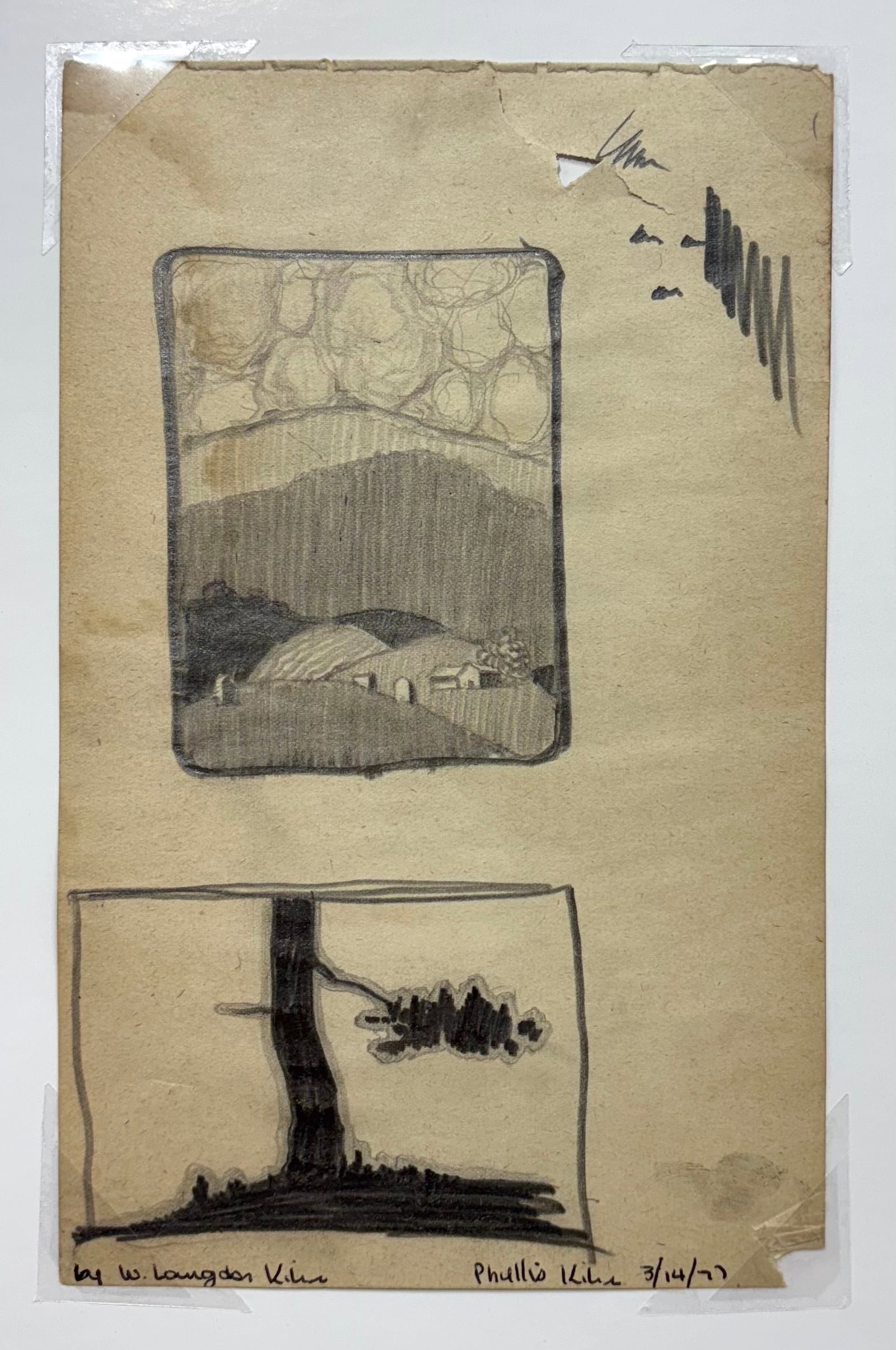 William Langdon Kihn (Am. 1898-1957), Three Landscape Drawings - 4