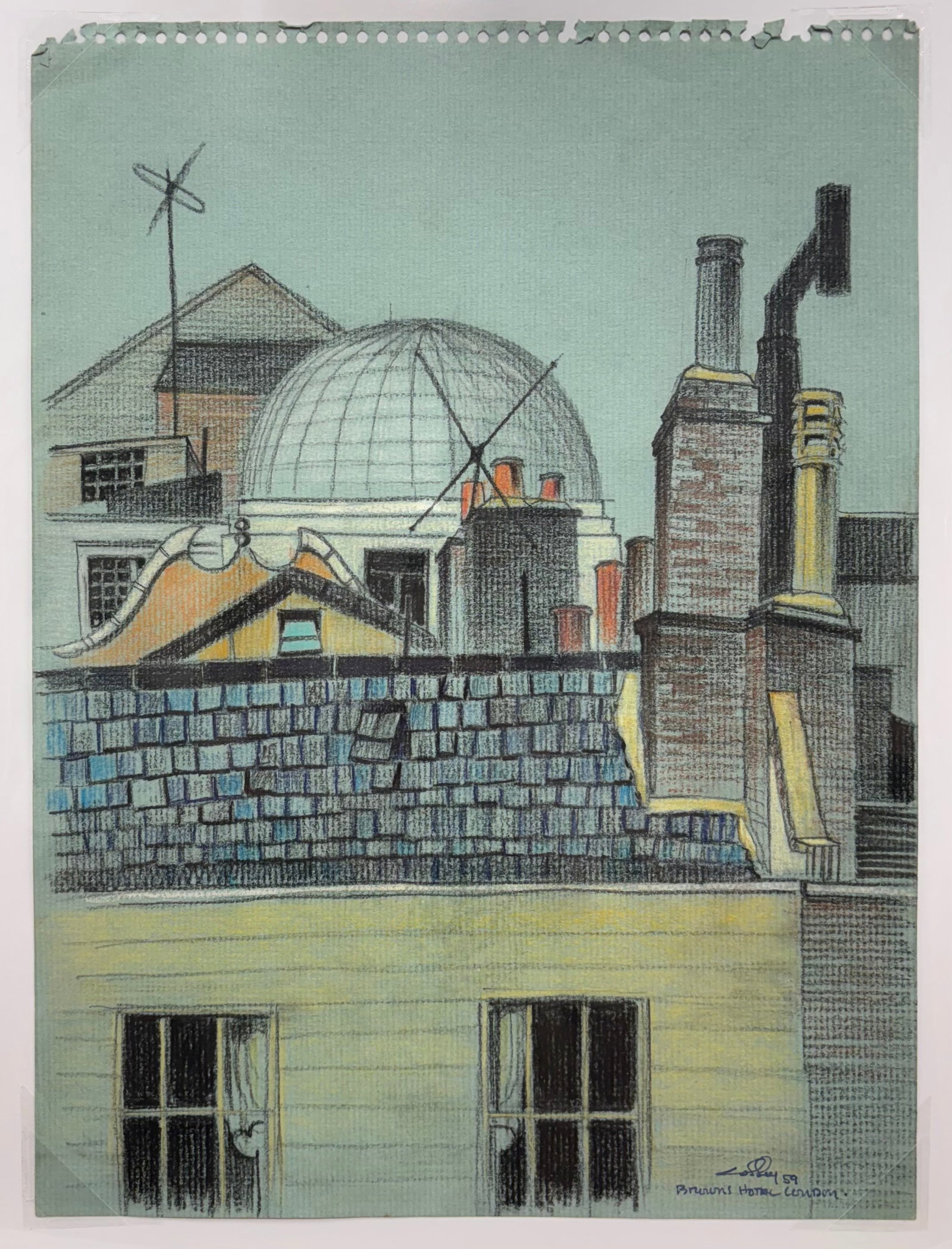 Mack Colley (Am. 20th Cent.), Browns Hotel London, 1959 (1 of 1)