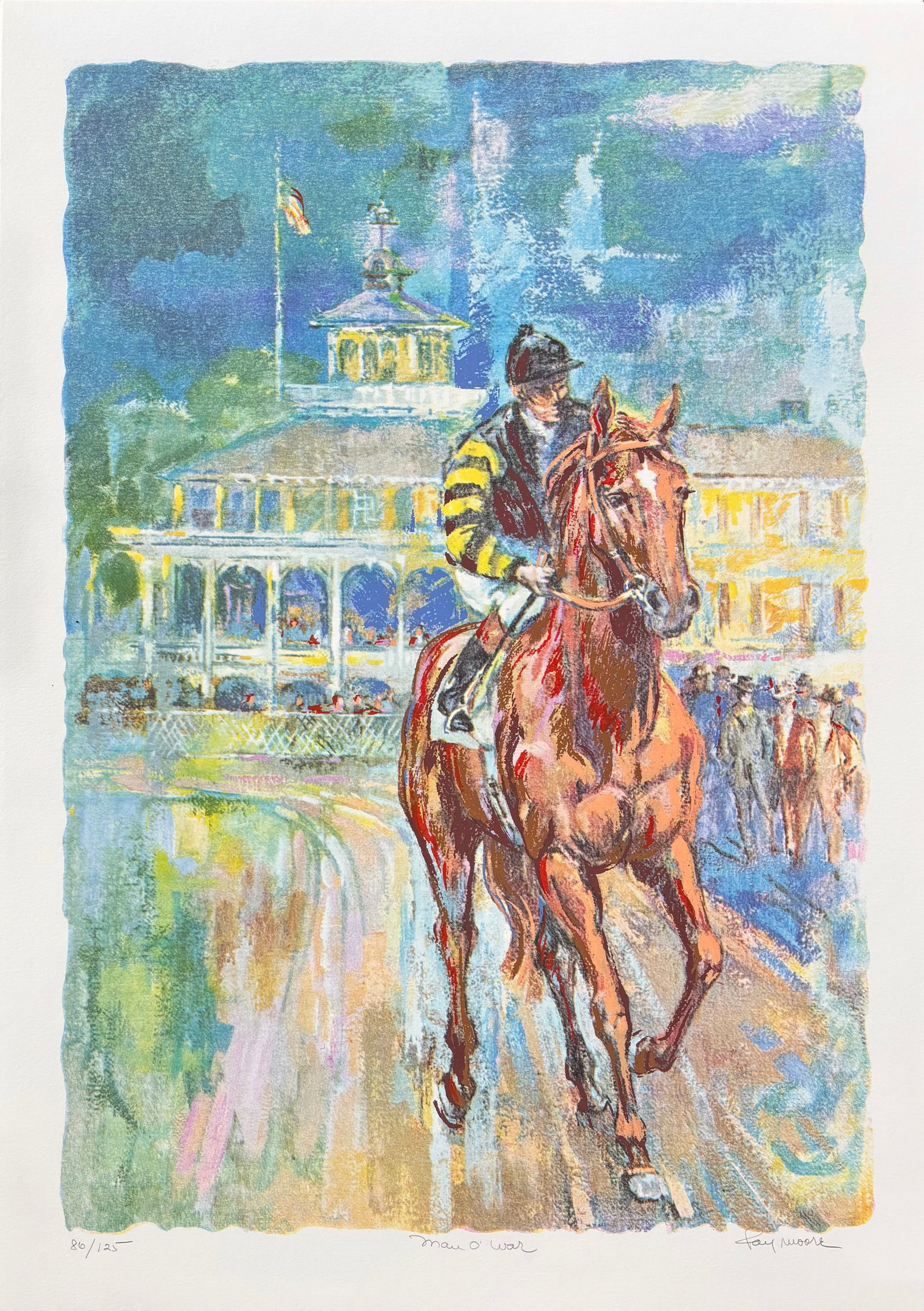Fay Moore (Am. 1920-2016), Set of Two Works: (a) Forego, ed. 125, print on paper 29 x 20, signed - 2