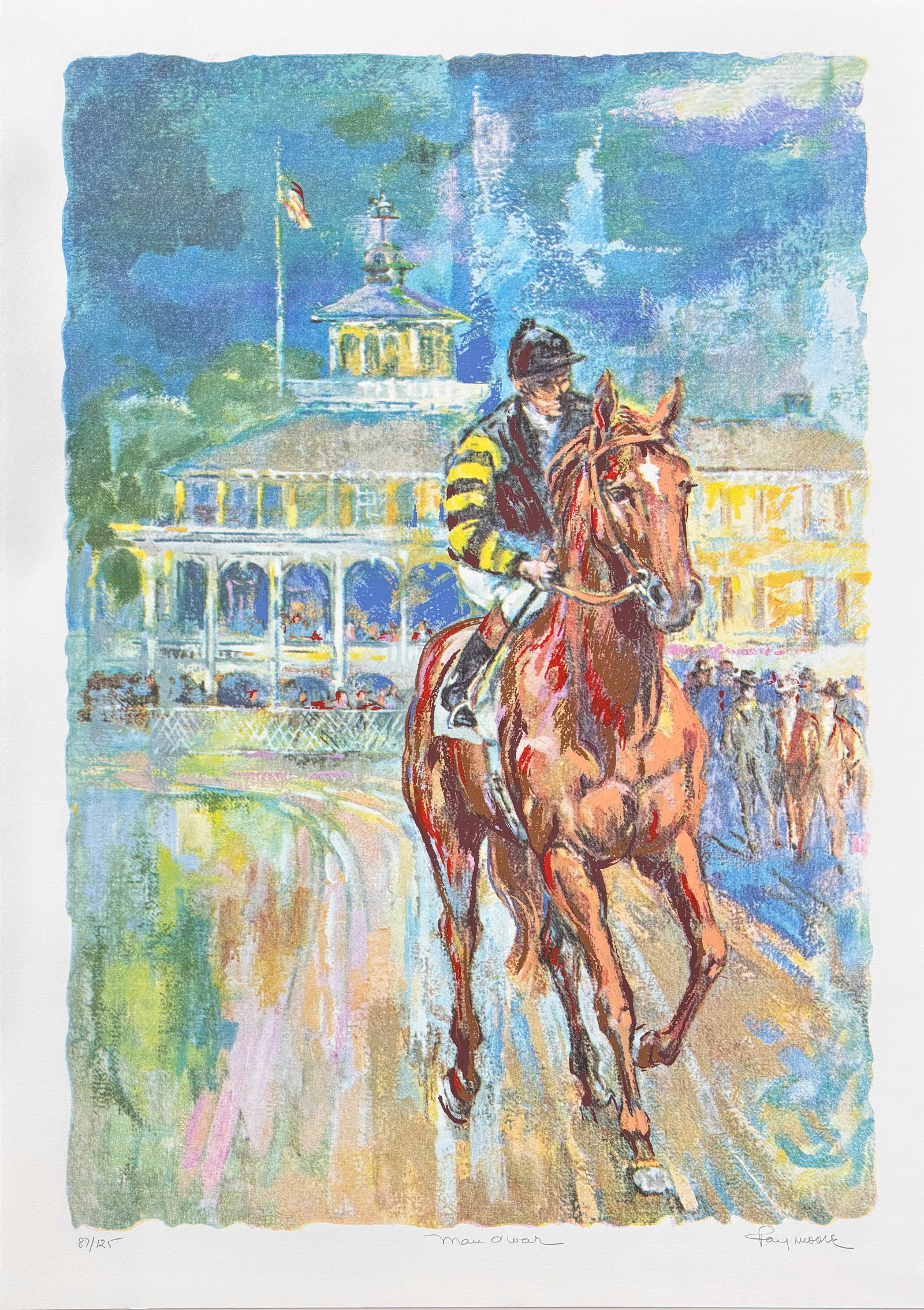 Fay Moore (Am. 1920-2016), Set of Two Works: (a) Forego, ed. 125, print on paper 29 x 20, signed - 2