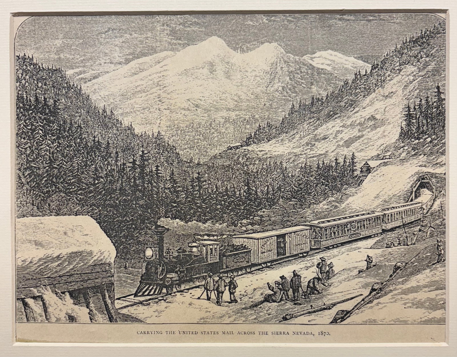 Set of 4 Prints: (a) A Street In Denver, Colorado; (b) Station of the Pacific Railway at Omaha - 3