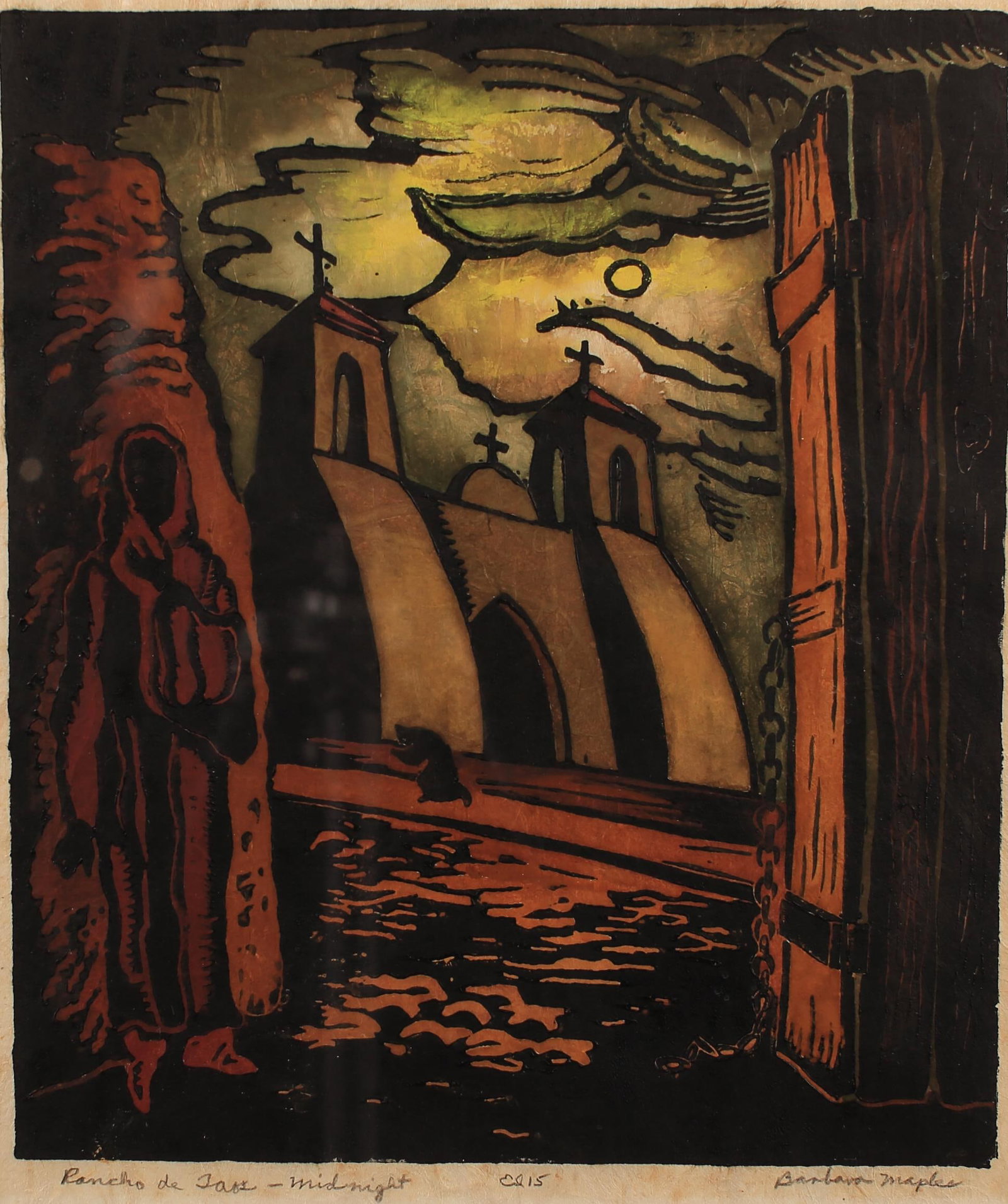 Barbara Maples (Am. 1912-1999), Rancho de Taos - Midnight, ed. 15, 1947 (1 of 1)