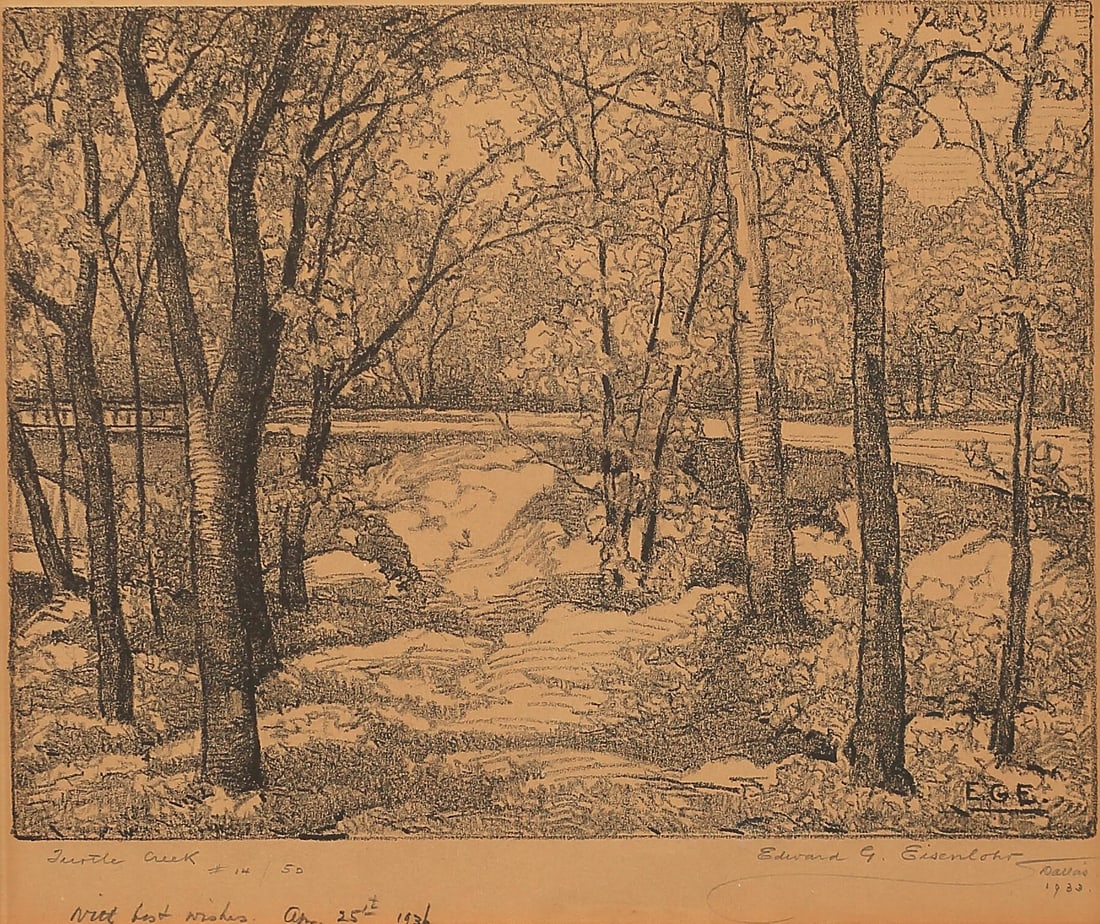 Edward Eisenlohr (Am. 1872-1961), Turtle Creek, ed. 50, 1933 (1 of 1)
