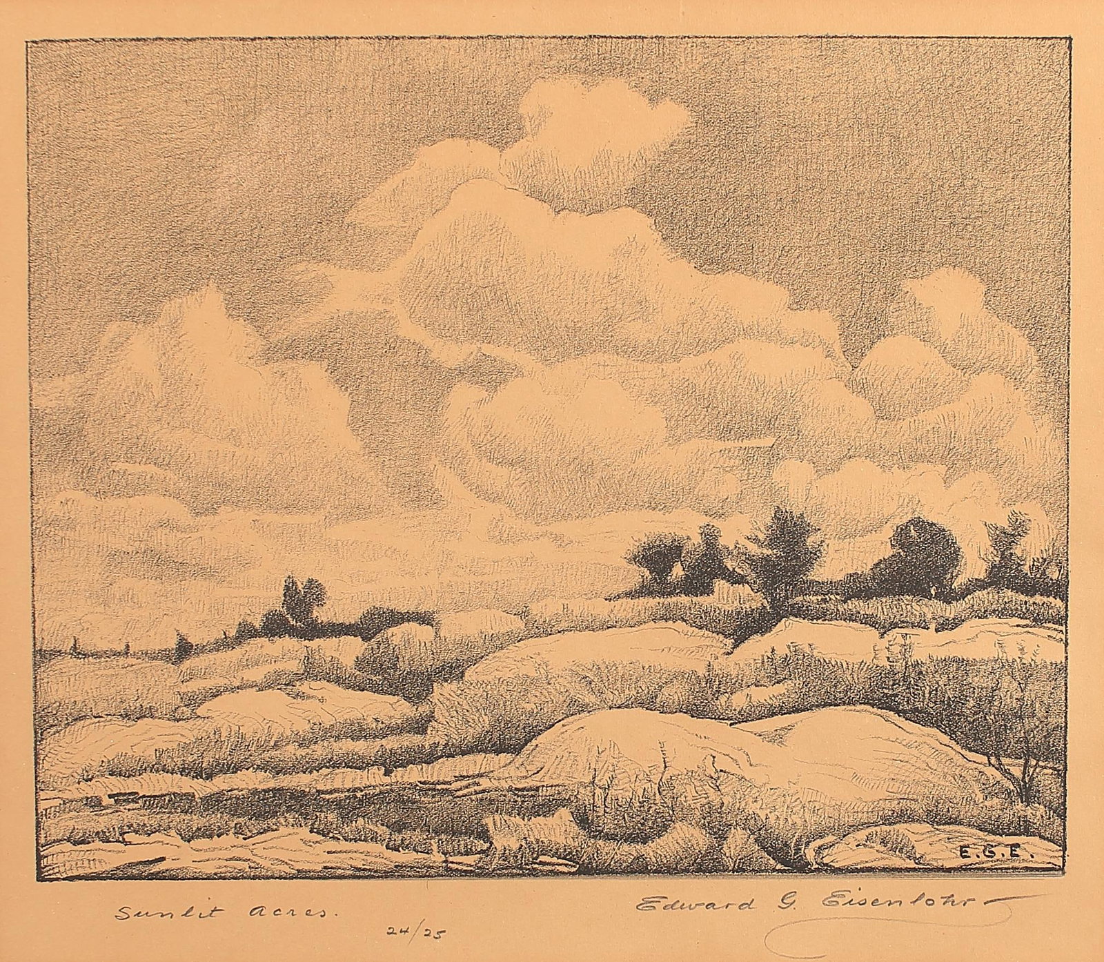 Edward Eisenlohr (Am. 1872-1961), Sunlit Acres, ed. 25 (1 of 1)