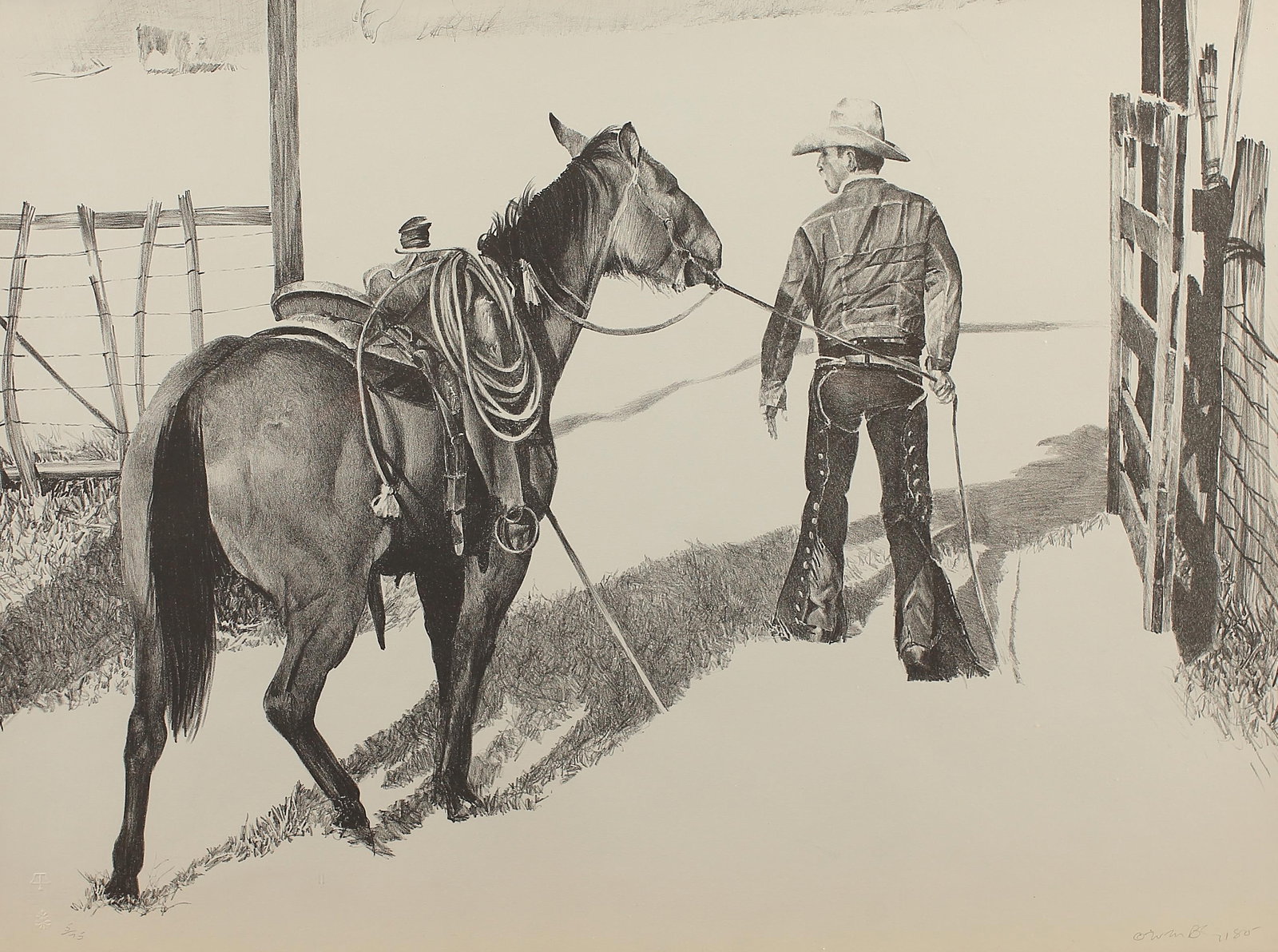 Woodrow Blagg (Am. b. 1946), Early Out, ed. 75, © 1980 (1 of 1)