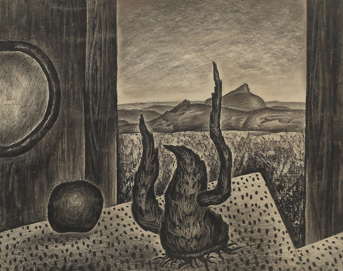William Lester (Am. 1910-1991), Still Life with a View (1 of 1)