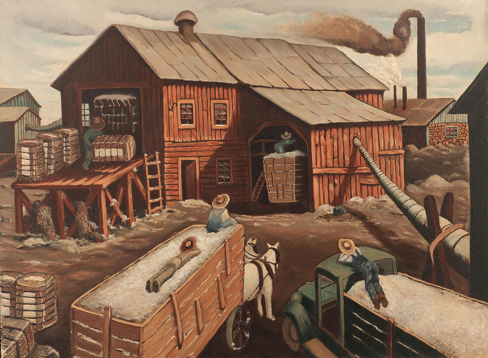 Merritt Mauzey (Am. 1898-1973), Trip To The Gin, 1940 (1 of 2)