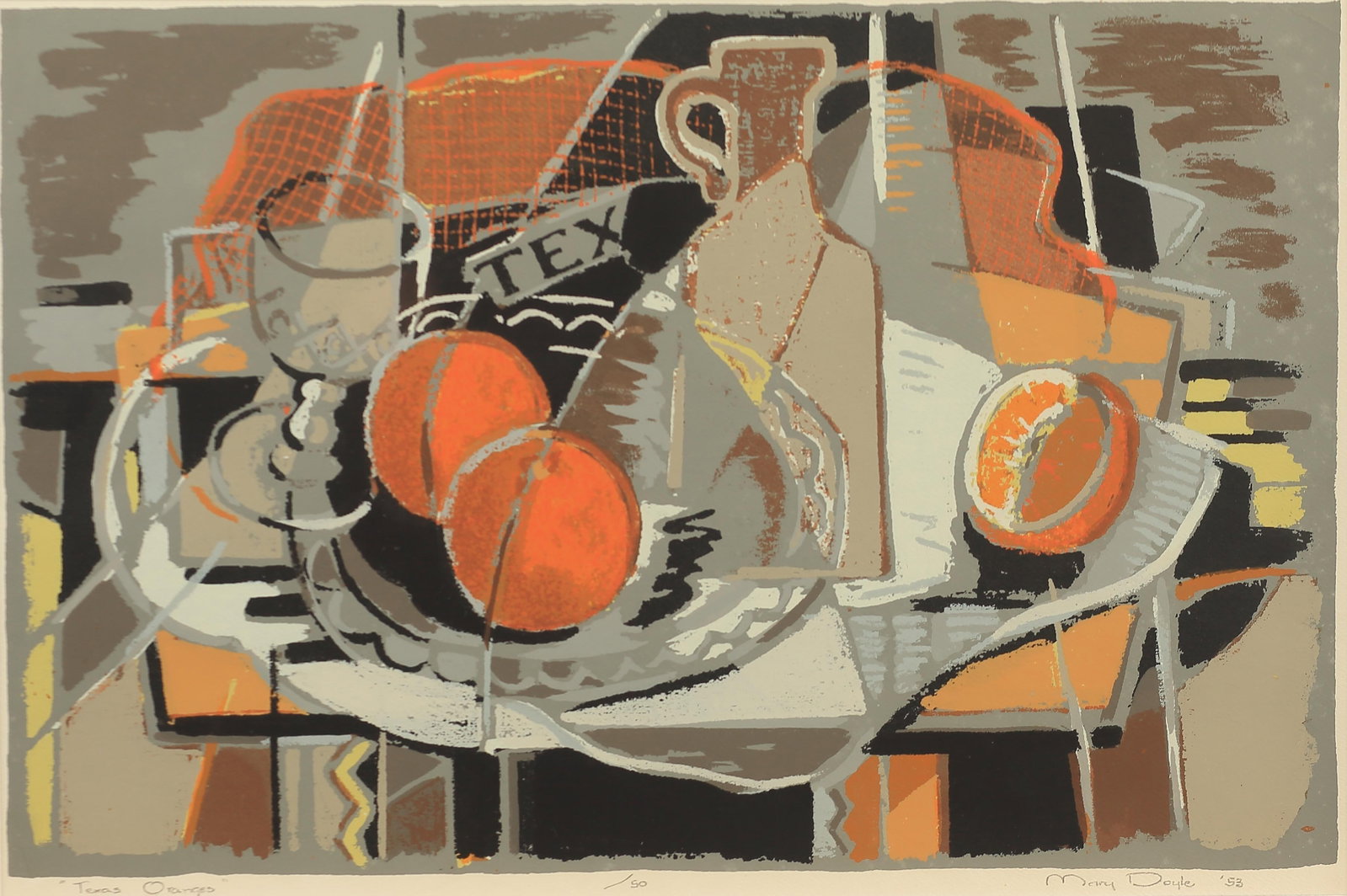 Mary Doyle (Am. 1904-2000), Texas Oranges, ed. 50, 1953 (1 of 1)