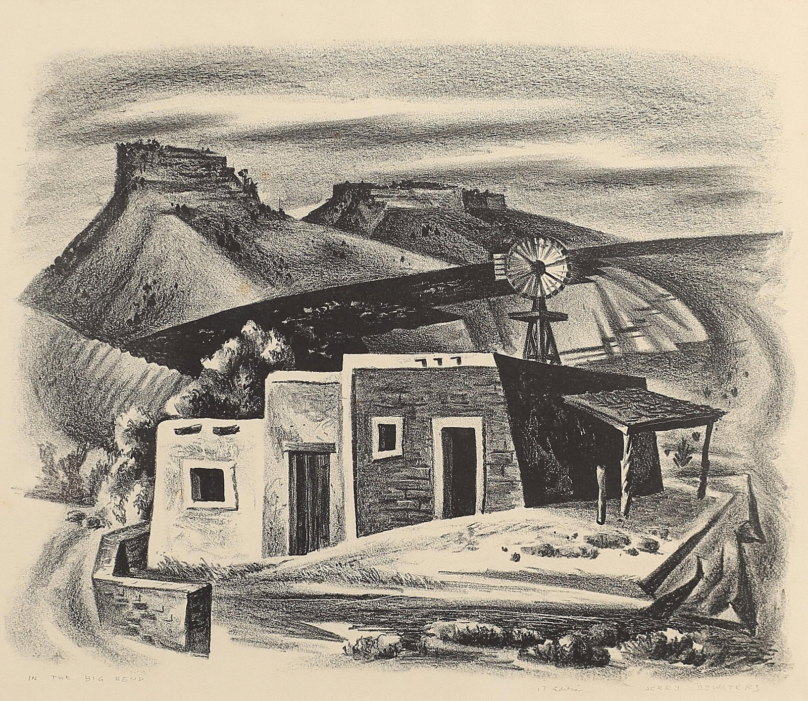 Jerry Bywaters (Am. 1906-1989), In the Big Bend, ed. 17 (1 of 1)
