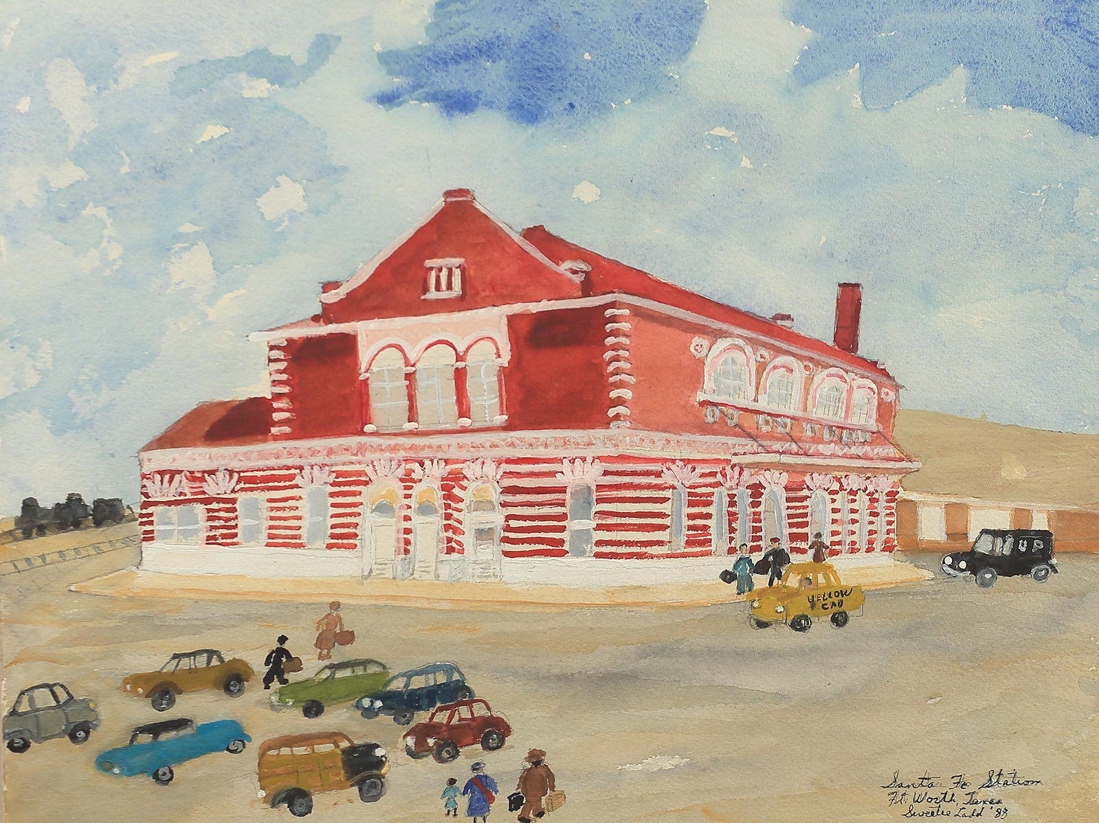 Sweetie Ladd (Am. 1902-1991), Santa Fe Station, Fort Worth, TX, 1988 (1 of 1)