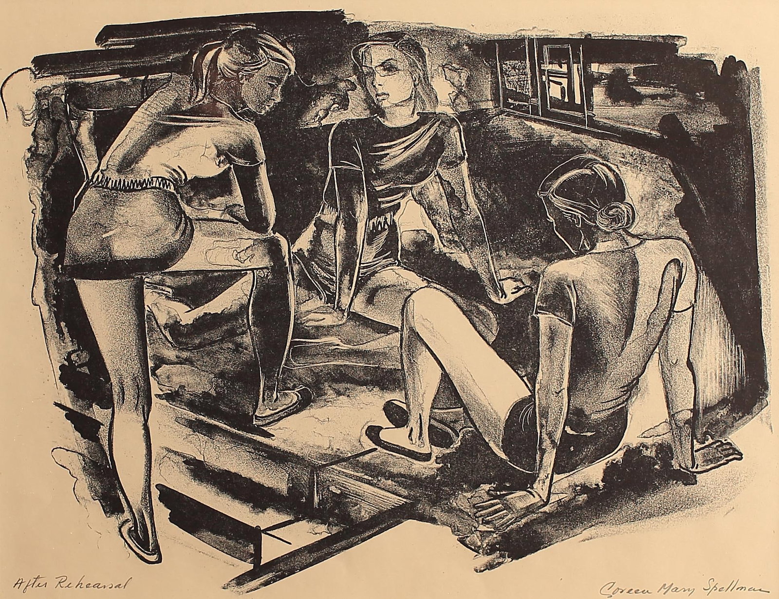 Coreen Spellman (Am. 1905-1978), After Rehearsal (1 of 1)