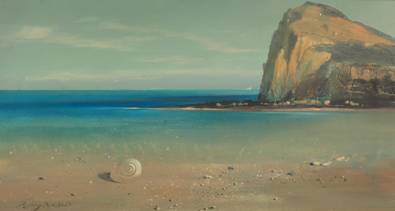 Perry Nichols (Am. 1911-1992), Coastal Scene (1 of 1)