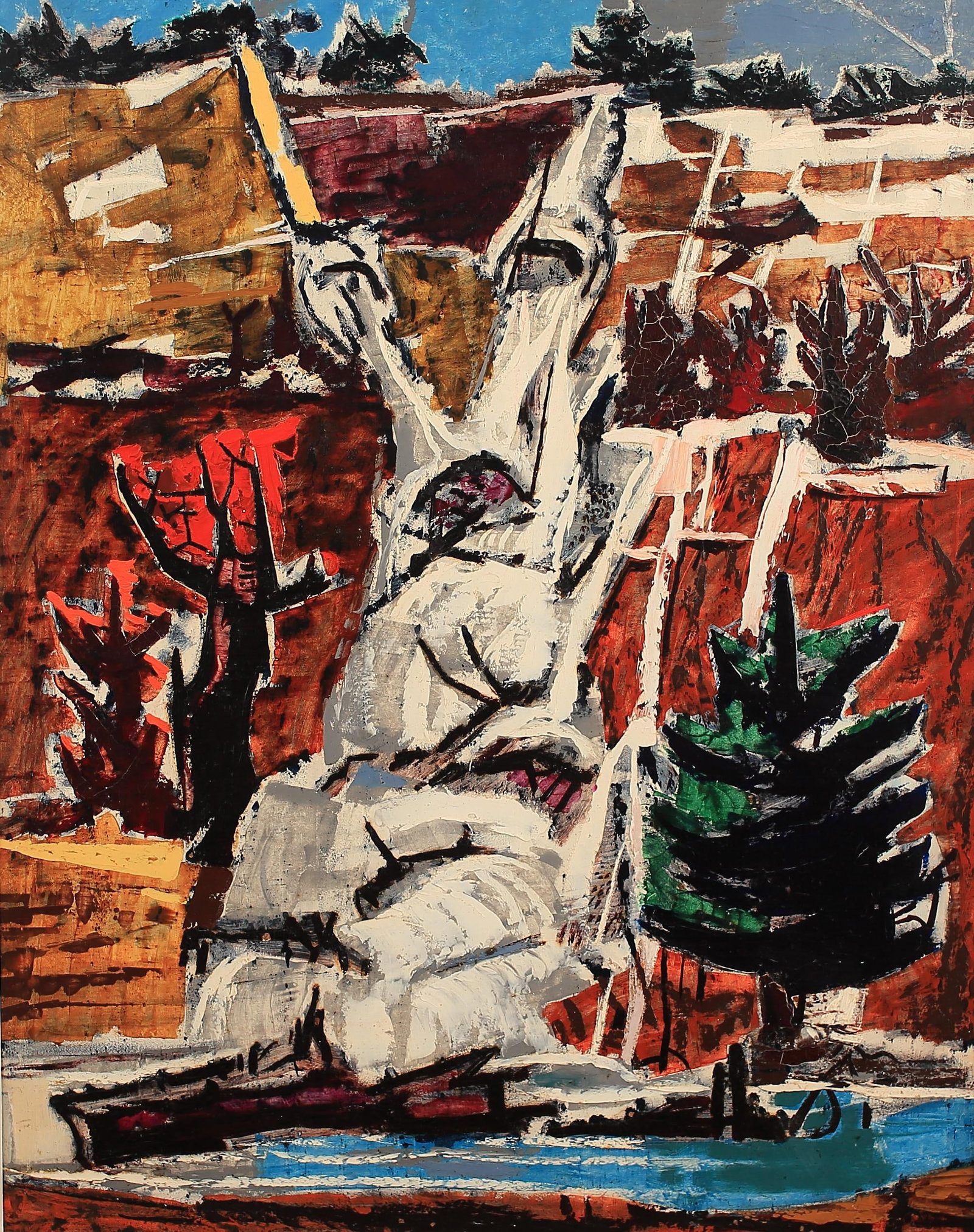William Lester (Am. 1910-1991), Jagged Cliff, c. 1947 (1 of 1)