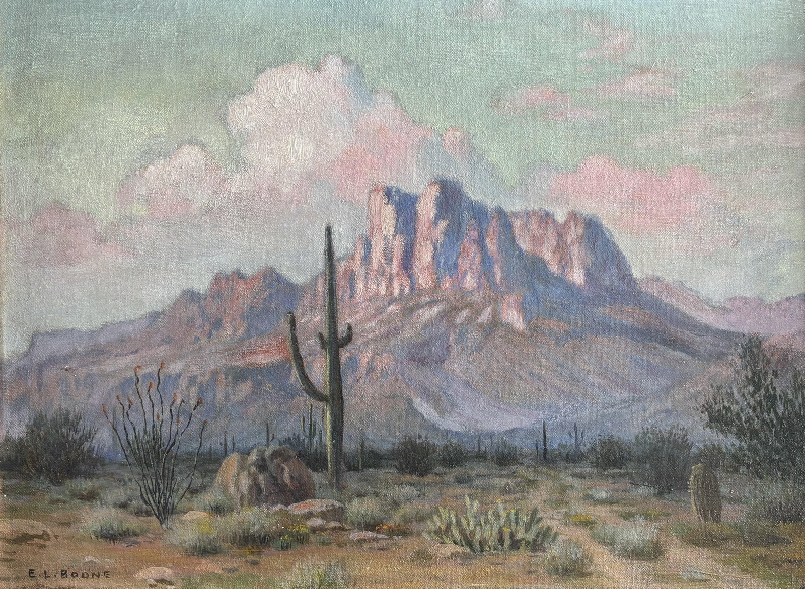 Elmer L. Boone (Am. 1881-1952), Desert Landscape - Next to Mrs. Lee (1 of 1)
