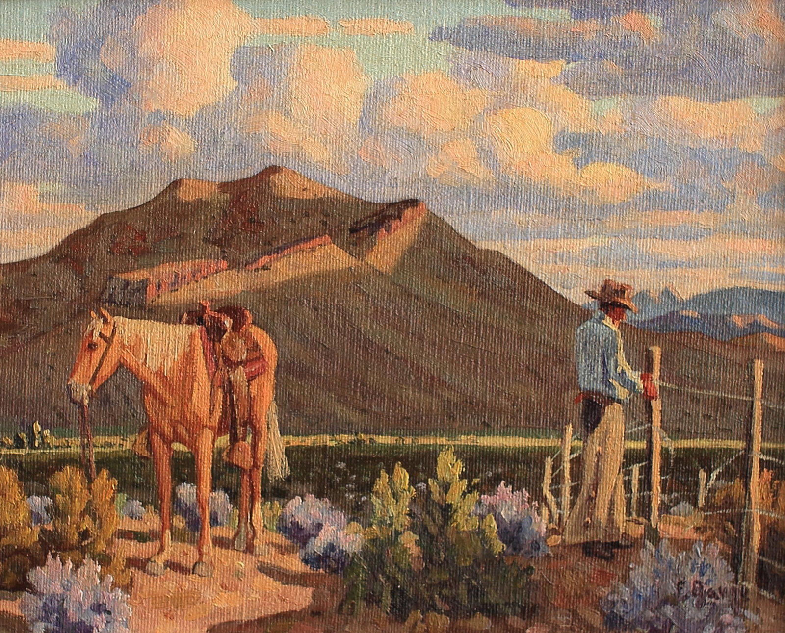 Fred Darge (Am. 1900-1978), Fence Rider (1 of 1)