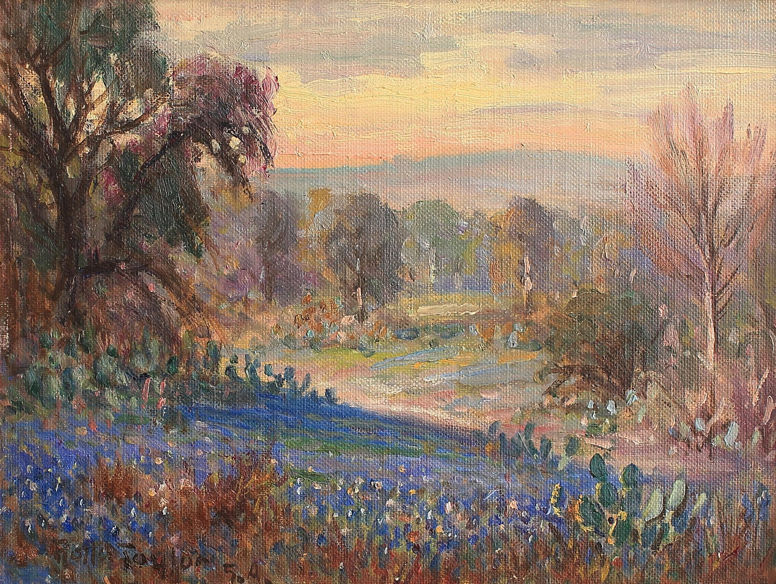 Rolla Taylor (Am. 1872-1970), Bluebonnets, San Antonio (1 of 1)
