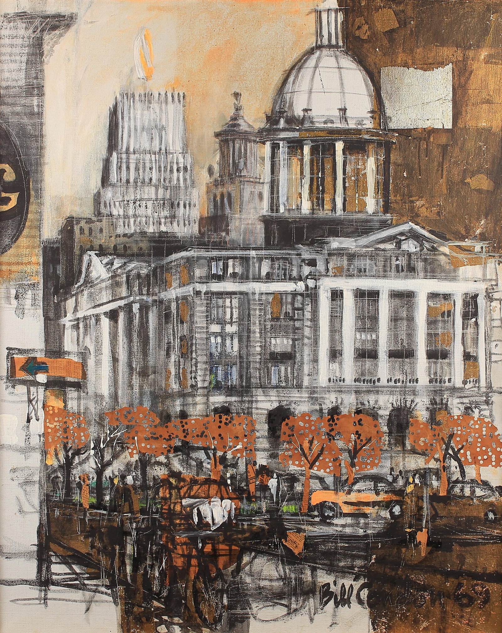 Bill Condon (Am. 1923-1998), Downtown Houston, Harris County Courthouse, 1969 (1 of 1)
