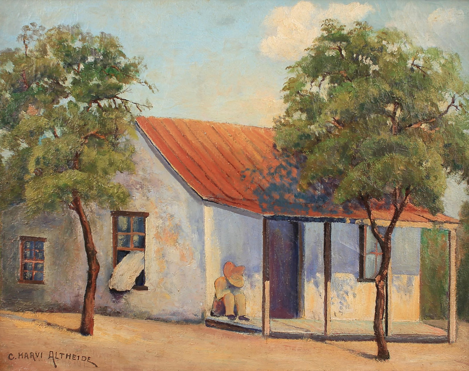Charles Harvi Altheide (Am. 1874-1951), Home in San Antonio (1 of 1)