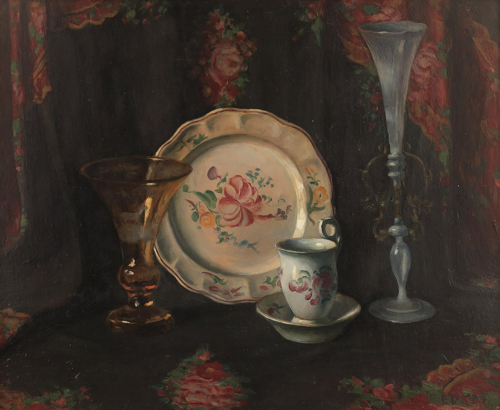 Edmund Kinzinger (Am. 1888-1963), Still Life with Plate, 1924 (1 of 1)