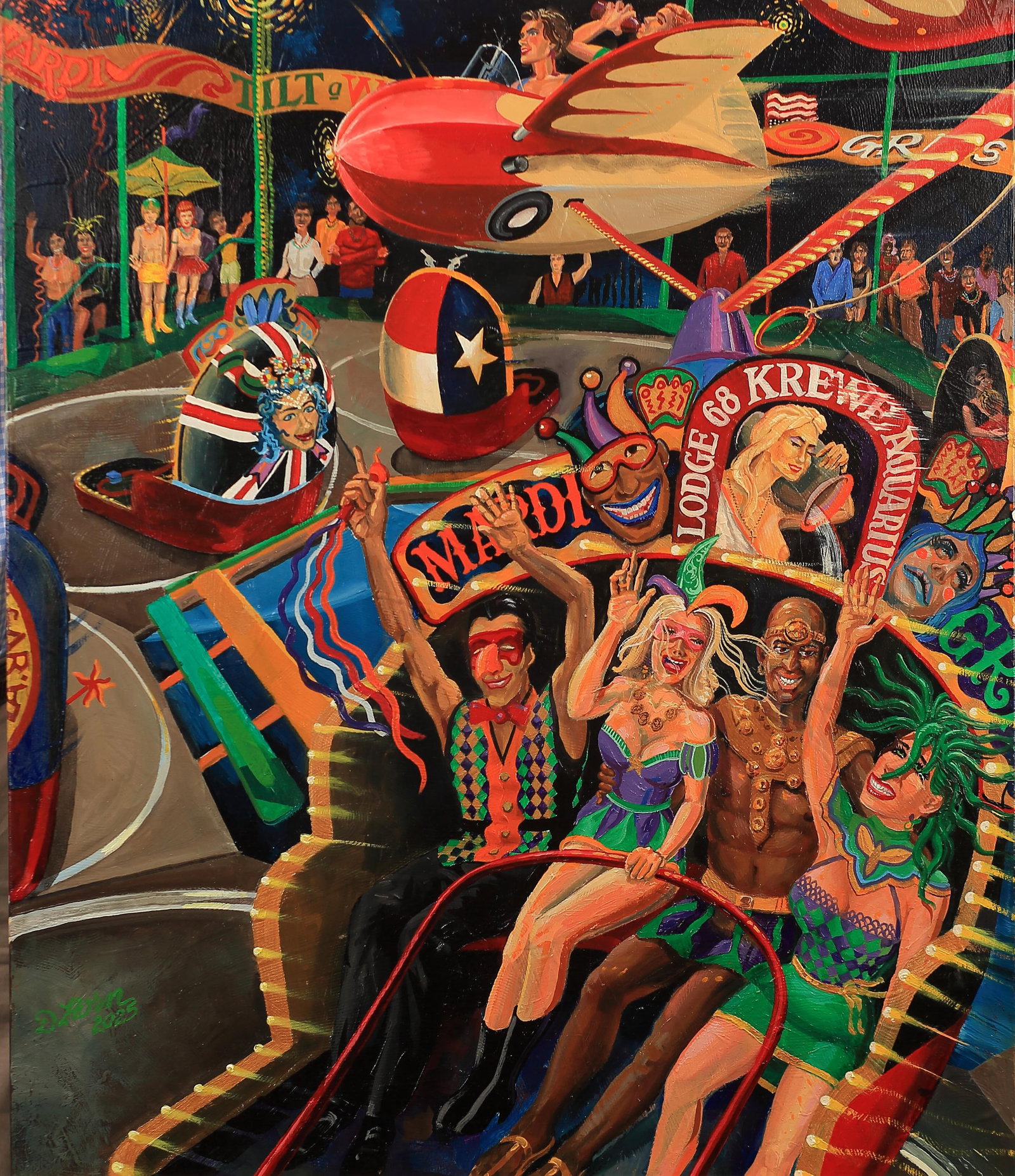 Duke Horn (Am. 20th/21st Cent.), Mardi Gras Whirl, 2025 (1 of 1)