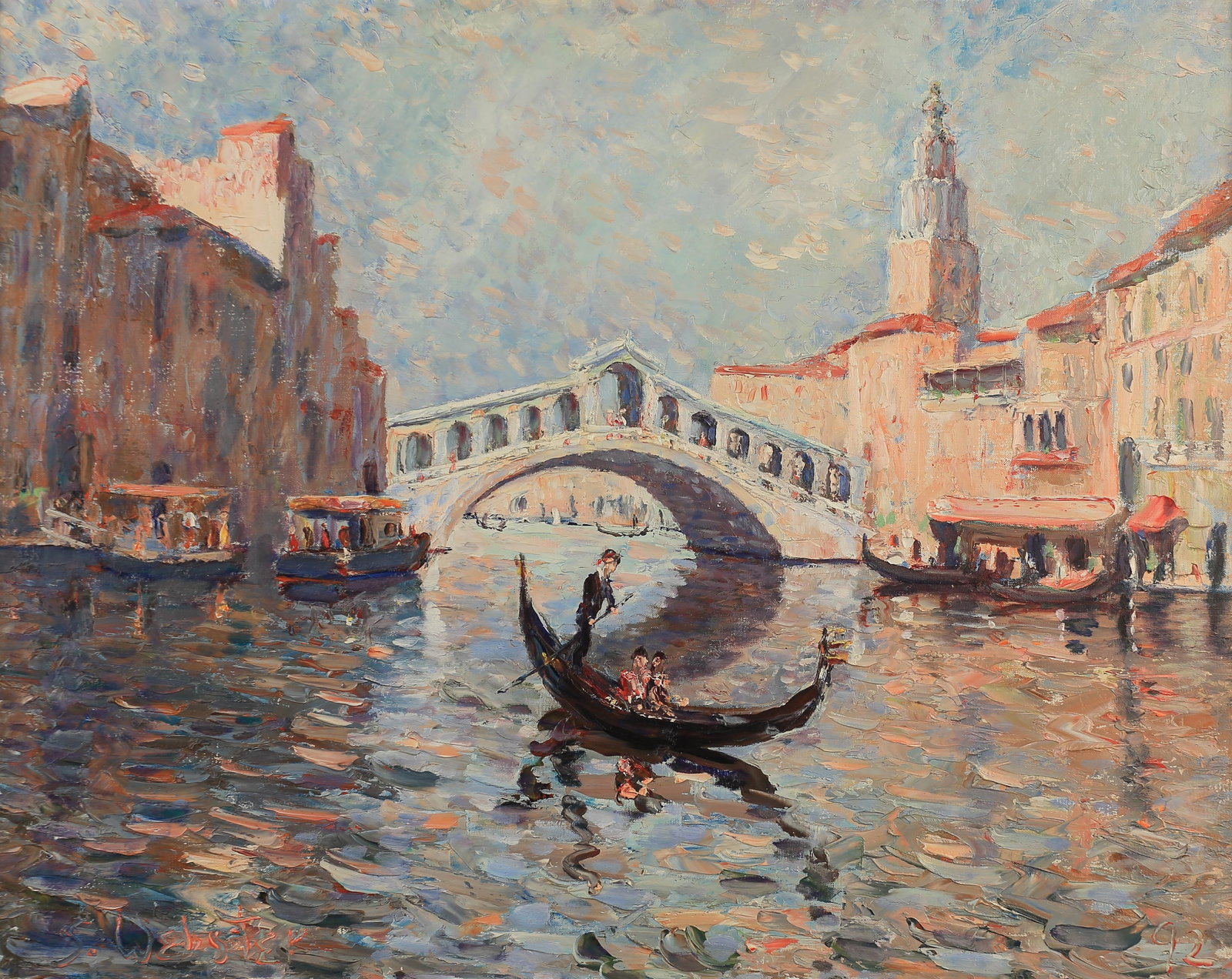 Stokely Webster (Am. 1912-2001), Rialtio Bridge, Venice, 1992 (1 of 1)