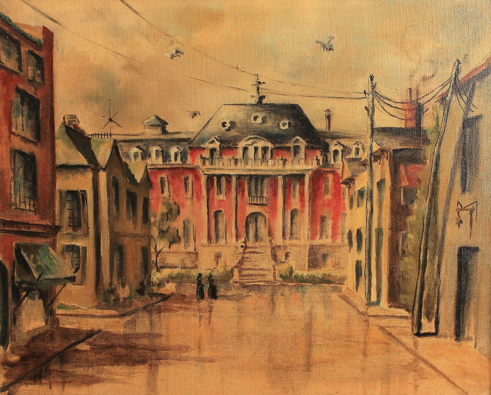Lloyd Bartells (Am. 20th Cent.), St. Agnes Academy, Fannin St., Houston, 1953 (1 of 1)