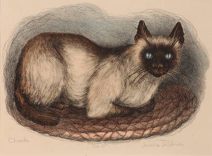 Choata; Ed. 15: Jeffries, Lucile (Am. 1903-1950) Choata; Ed. 15 color lithograph 9 1/2 x 13 SLR: Lucille jeffries