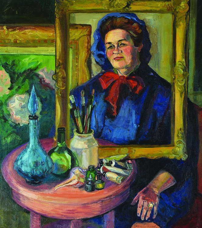 Portrait of Josephine Mahaffey: Collier, Betsy (Am. 20th Cent.) Portrait of Josephine Mahaffey oil on canvas 42 x 36 SLR: Betsy Collier