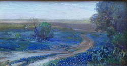 Julian Onderdonk, Road Through the Lupin, San Antonio,