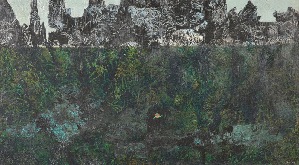 Michael Frary, Mystic Place, 1952, oil on masonite (1 of 3)