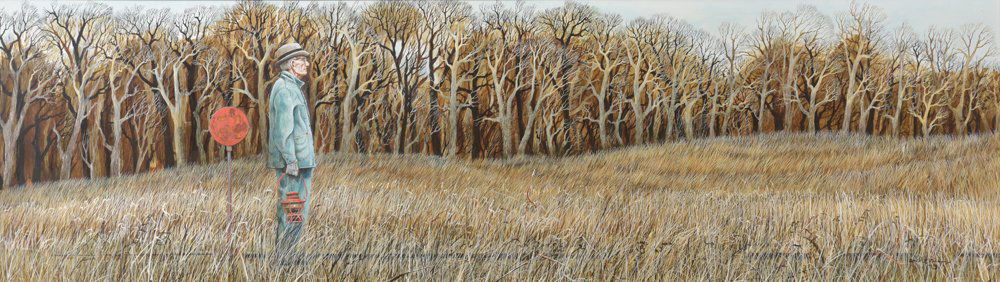 Ancel E. Nunn, The Distant Whistle, 1973, acrylic on (1 of 3)