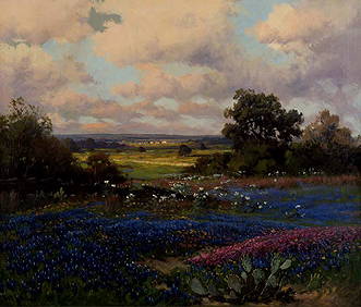 Robert Wood, Spring Flowers, oil on canvas (1 of 1)