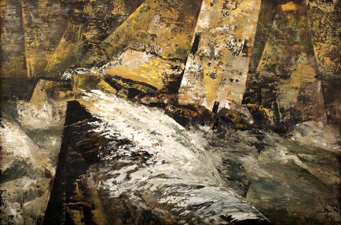 Ed  Storms, Abstraction 1961, oil on canvas (1 of 1)