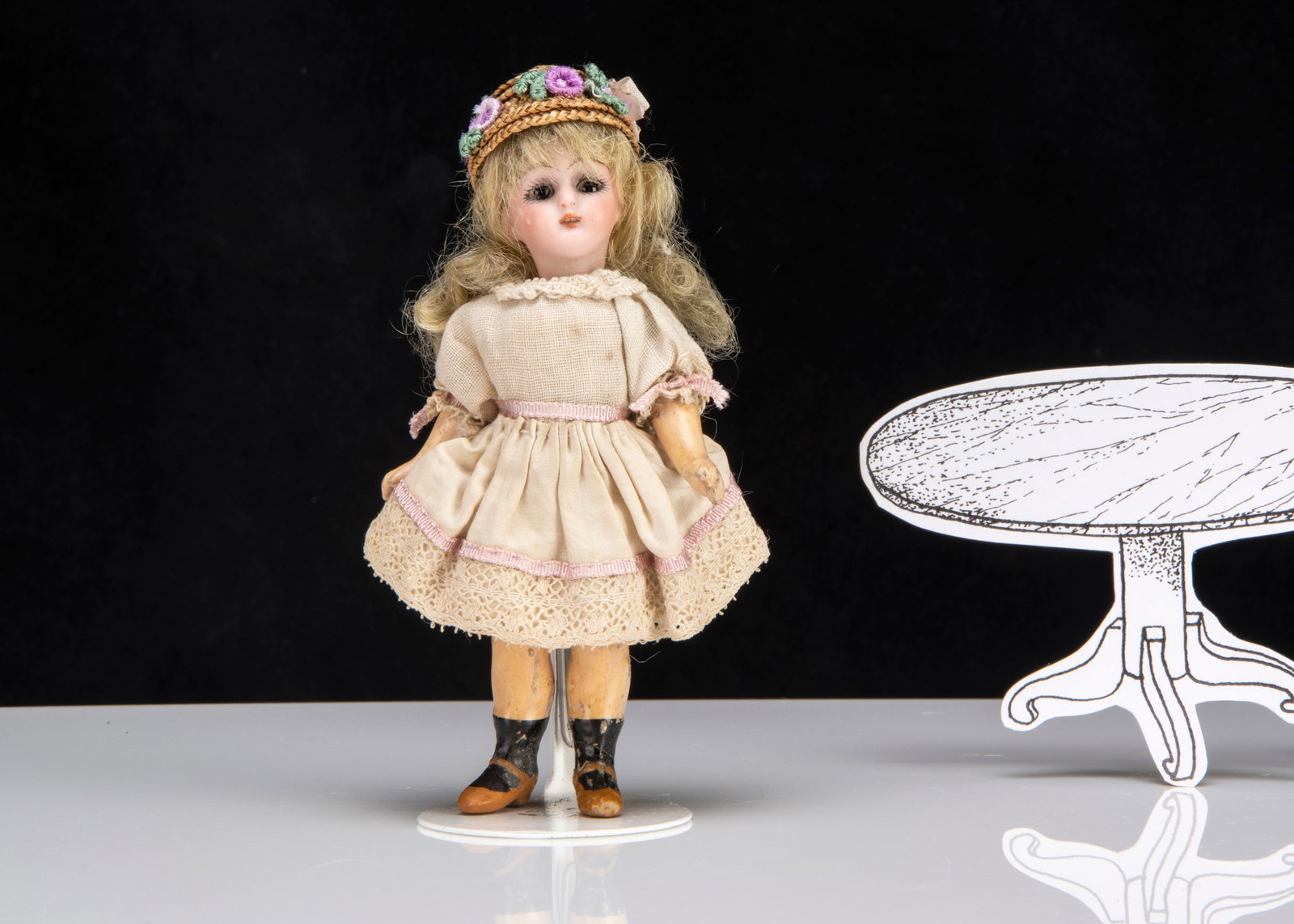A German bisque headed dolls’ house doll, (1 of 1)
