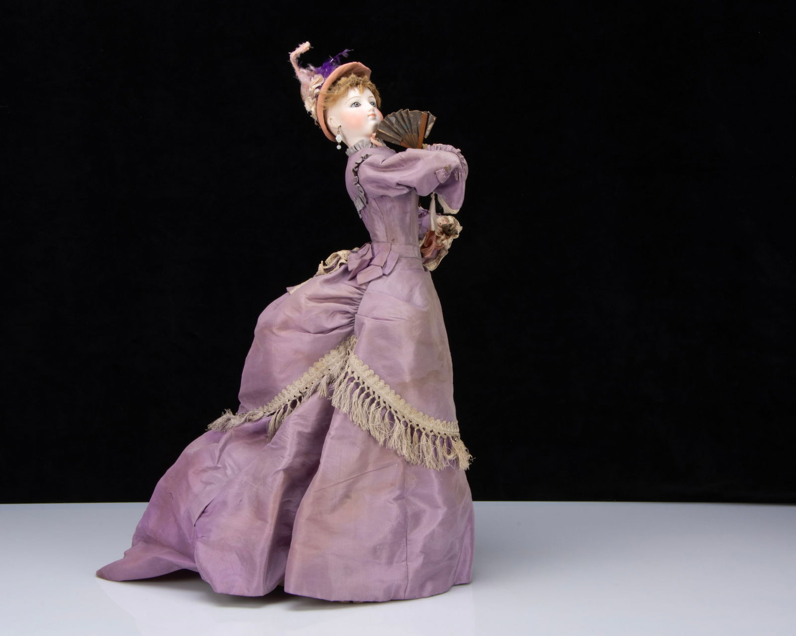 A rare Gustav Vichy Gliding Lady automaton 1870s, (1 of 5)