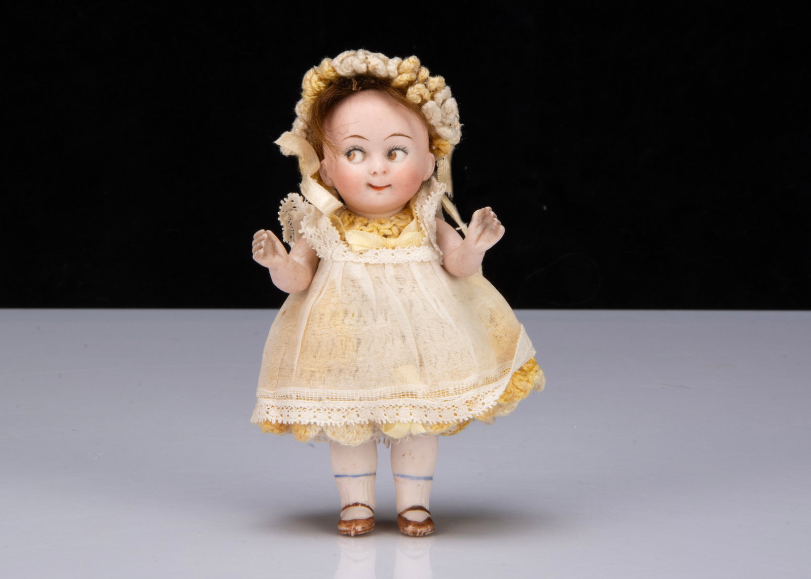A small German all-bisque googly eyed doll marked 292, (1 of 1)